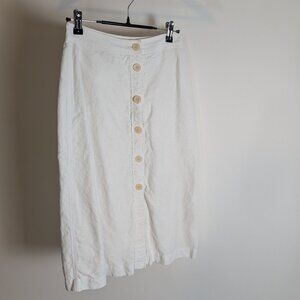 Wilfred white button down skirt
